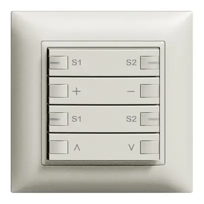 Variatore INC ZEP 2c/4t st. c/sec.mot.scen. EDIZIOdue grigio chiaro 