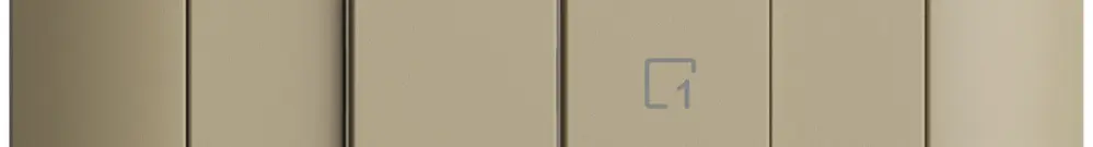 Station secondaire ENC 1K/2T pour interrupteur scène Edue Wiser sand 