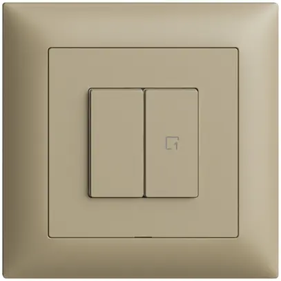 Station secondaire ENC 1K/2T pour interrupteur scène Edue Wiser sand 