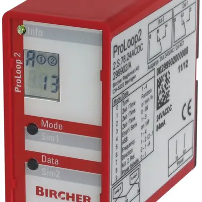 Détecteur de boucle BBC Bircher ProLoop2 pour 1 boucle, 11-pôles 230VAC 