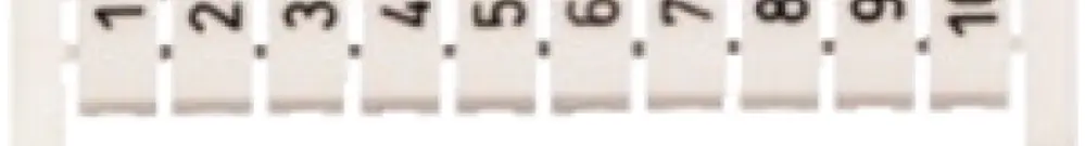 Carte de marquage WAGO 1…10 blanc 