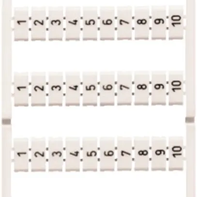 Carta di marcaggio WAGO 1…10 bianco 
