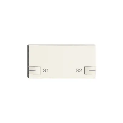 Touche 1/2, S1/S2, 2 LED ZEP blanc 