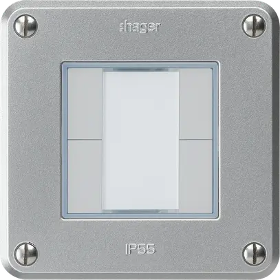 Tasto INC robusto A KNX 4× alluminio s/e-link 