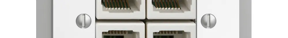 Presa INS 4×RJ45/u 4P sep. EDIZIOdue bianco ITplus 