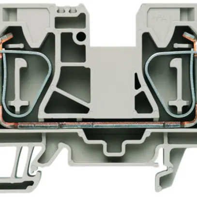 Morsetto di passaggio Weidmüller ZDU 16 connessione a molla 16mm² TS35 beige 