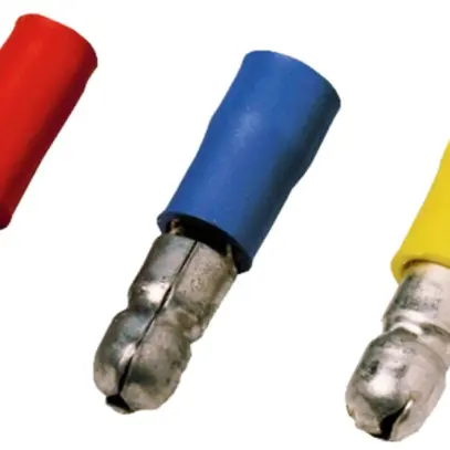 Spina tonda Weidmüller LID Ø5mm isolata 1.5…2.5mm² blu 