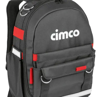 Werkzeugrucksack Cimco Stoff Polyester (PET) 390×220×590mm schwarz 