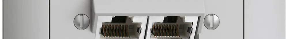 Presa INC 2×RJ45/s 8P sep.grc EDIZIOdue ITplus 
