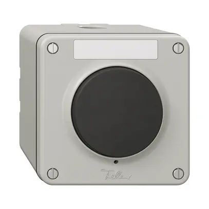 Contatto a pulsante suoneria NAP NEVO c.etichetta, 16A, 230 VAC, grigio chiaro 