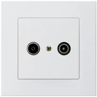 Prise de passage ENC kallysto.pro R/TV 19dB blanc 