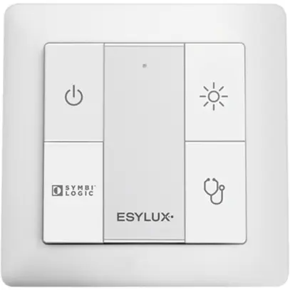 Poussoir ENC ESYLUX DALI, 4-fois, pour scènes lumière de chambre patient 