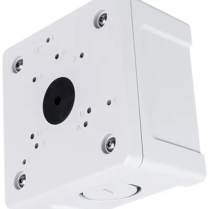 Boîtier à embase VIVOTEK AM-71C fixe paroi/plafond IP66 122×76×122mm blanc 