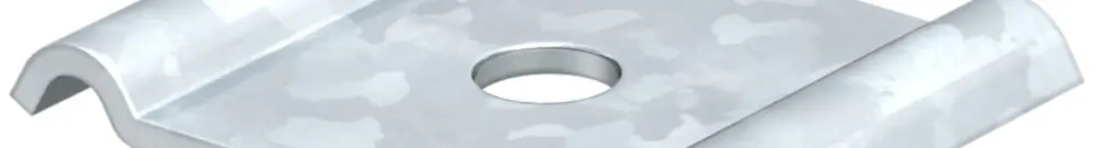 Pièce de fixation Bettermann 60×40mm M6 zinguée 