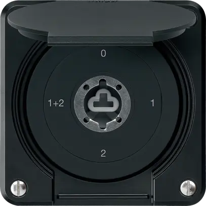 Interruttore a chiave INC robusto IP55 copertura senza cilindro S1/1P ne combi 