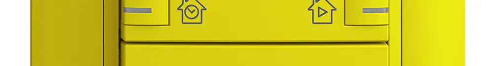 Set frontale INC EDIZIOdue zepAIR ON/OFF 1C con desig.c.LED lemon 