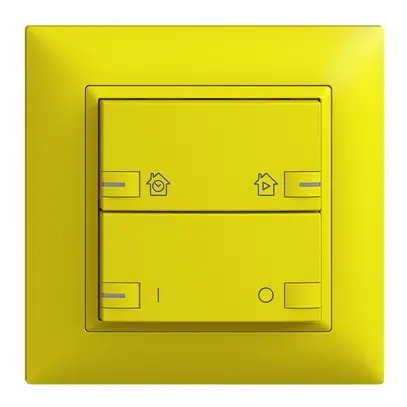 Set frontale INC EDIZIOdue zepAIR ON/OFF 1C con desig.c.LED lemon 