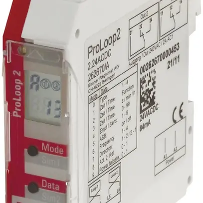 Rilevatore per spire BBC Bircher ProLoop2 per 1 spira, 24VAC/DC 