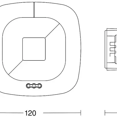 Détecteur de présence INC Steinel HF COM1 360° h=2.8m Ø12m 