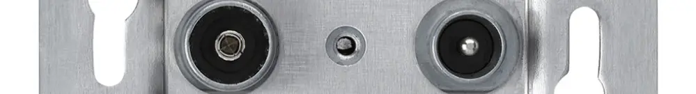 Inserto per presa di passaggio R/TV Hager 14dB con piastra di fissaggio 