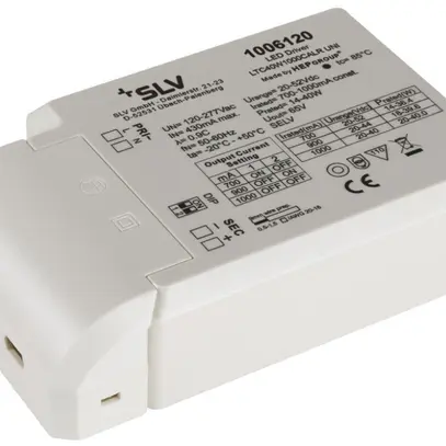 Convertisseur LED SLV LTC40W1000CALR UNI, 40W 700/900/1000mA 20…40VDC 