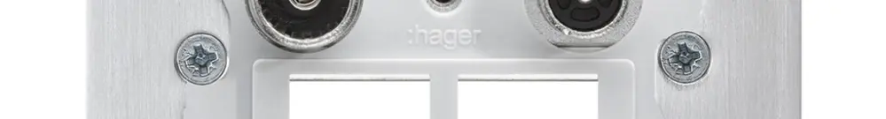 Intérieur pour prise multimédia Hager R/TV montage F 10.5dB 2GHz 