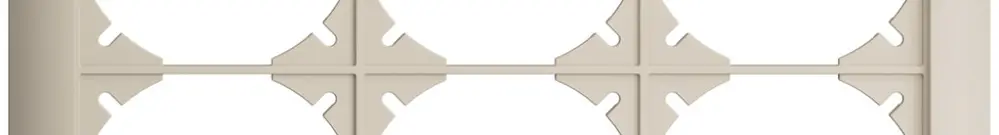 UP-Kopfzeile EDIZIOdue 2×3 crema 