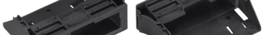 Cadre Snap-In WAGO 5L pour prises et fiche 55.5×18.5×38.7mm PA 66 noir 