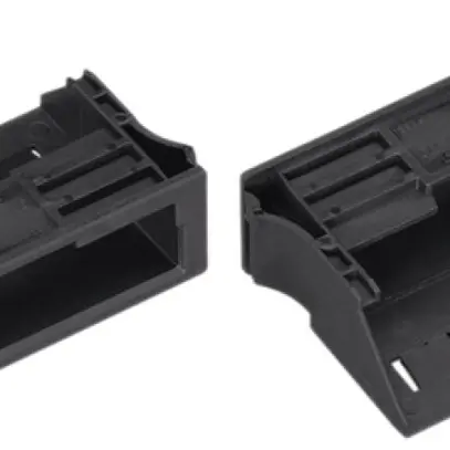 Cadre Snap-In WAGO 5L pour prises et fiche 55.5×18.5×38.7mm PA 66 noir 