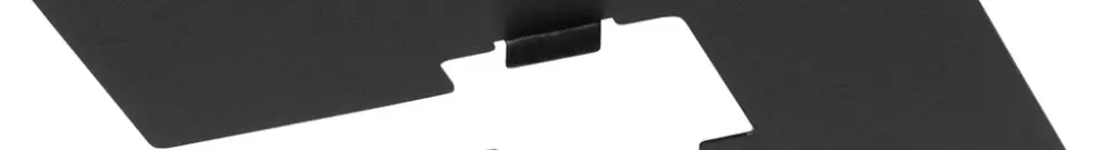 Couvercle SLV acier 100×100×0.4mm noir 
