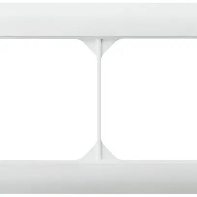 Telaio di copertura INC kallysto.line 1×2 bianco orizzontale 92×152mm 