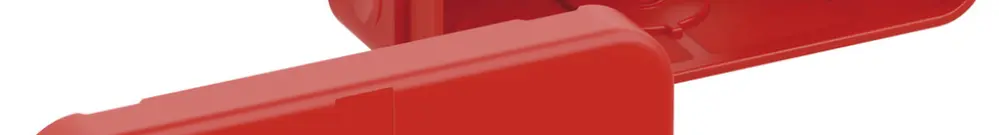 Boîte de dérivation AP 2K-Mini SB-L 89×43×38mm, rouge 