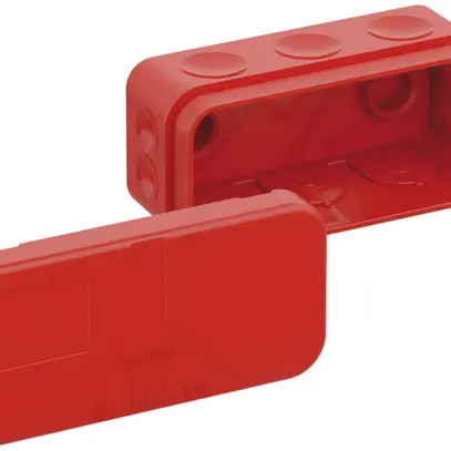 Boîte de dérivation AP 2K-Mini SB-L 89×43×38mm, rouge 