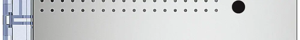 Frontblende für Tür-Lautsprecher-Modul Sfera mit 1+1 Ruftasten aluminium 