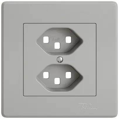 Kit di montaggio INC EDIZIO.liv SNAPFIX® per presa 2×T23 grc 