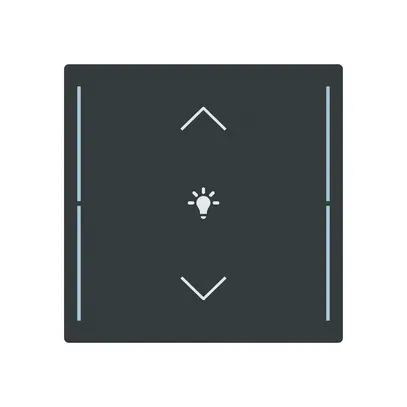 Copertura di pulsante ABB SIDUS touch 1-volta "bilico-variatore" antracite 