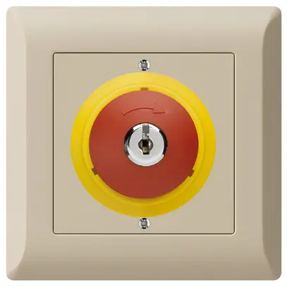 Contatto rotativo a chiave INC kallysto.line ARRESTO DI EMERGENZA beige 