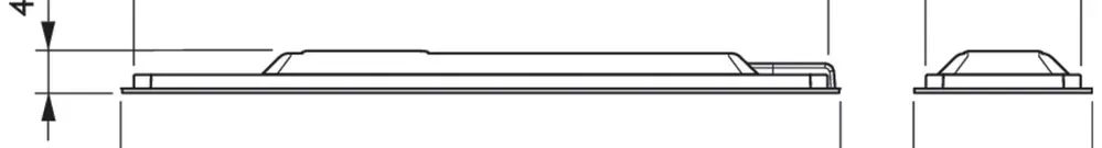 Lampada sospesa LED Philips SlimBlend suspended 46.5W 5000lm 3000K bianco 