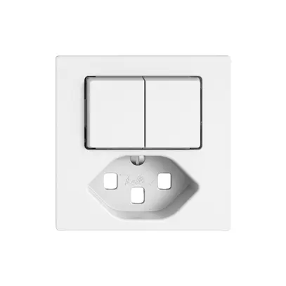 Kit di montaggio EDIZIO.liv SNAPFIX® per combi.T23 con 2 tasti bi 