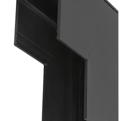 Raccord en L SLV 48V TRACK aluminium 84×84×47mm noir 
