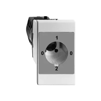 Interrupteur rotatif INC FH 2/2L blanc pour serrure de sûr. sans cyl. 