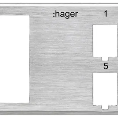 Module de base HA HMS 8×RJ45 Keystone, 2×FLF grd.I, gris 