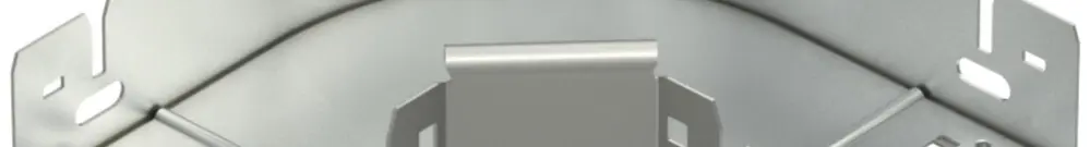 Gomito 90° Bettermann con raccordo rapido 60×100mm, A2, 1.4301, 2B 