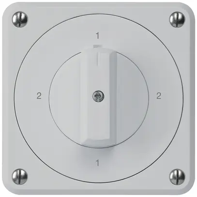 UP-Drehschalter robusto IP55 S3/1P grau für Kombination 