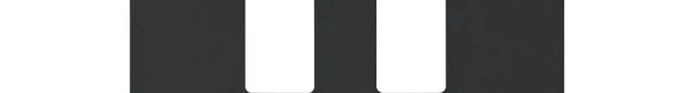 Plaque frontale kallysto pour prise USB noir 