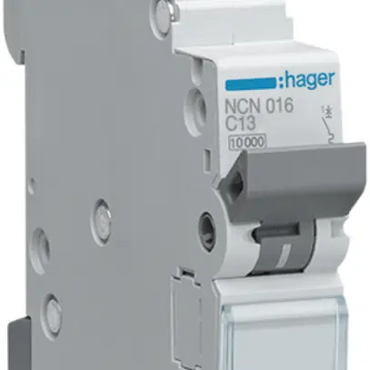 Leitungsschutzschalter Hager MCB 1P 230V Typ C 16A Icn 10kA 1TE 