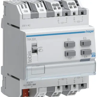 Entrée binaire AMD KNX Hager quadruple 