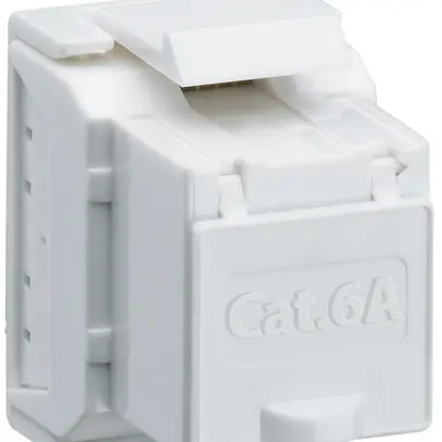 Module RJ45 Hager HMS cat.6a, UTP, blanc 