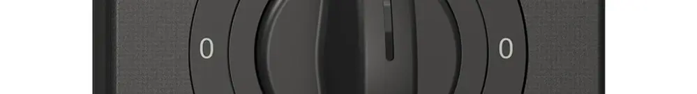 Drehschalter NEVO N.CO 2/1 L mit Drehgriff KS 0-Manuel-0-Automatique schwarz 