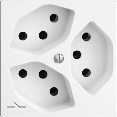 Presa INC EDIZIOdue 3×T13 bianco 1×S 